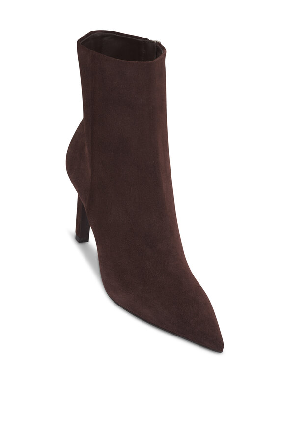 Jimmy Choo - Alizze Black Suede Short Boot, 65mm