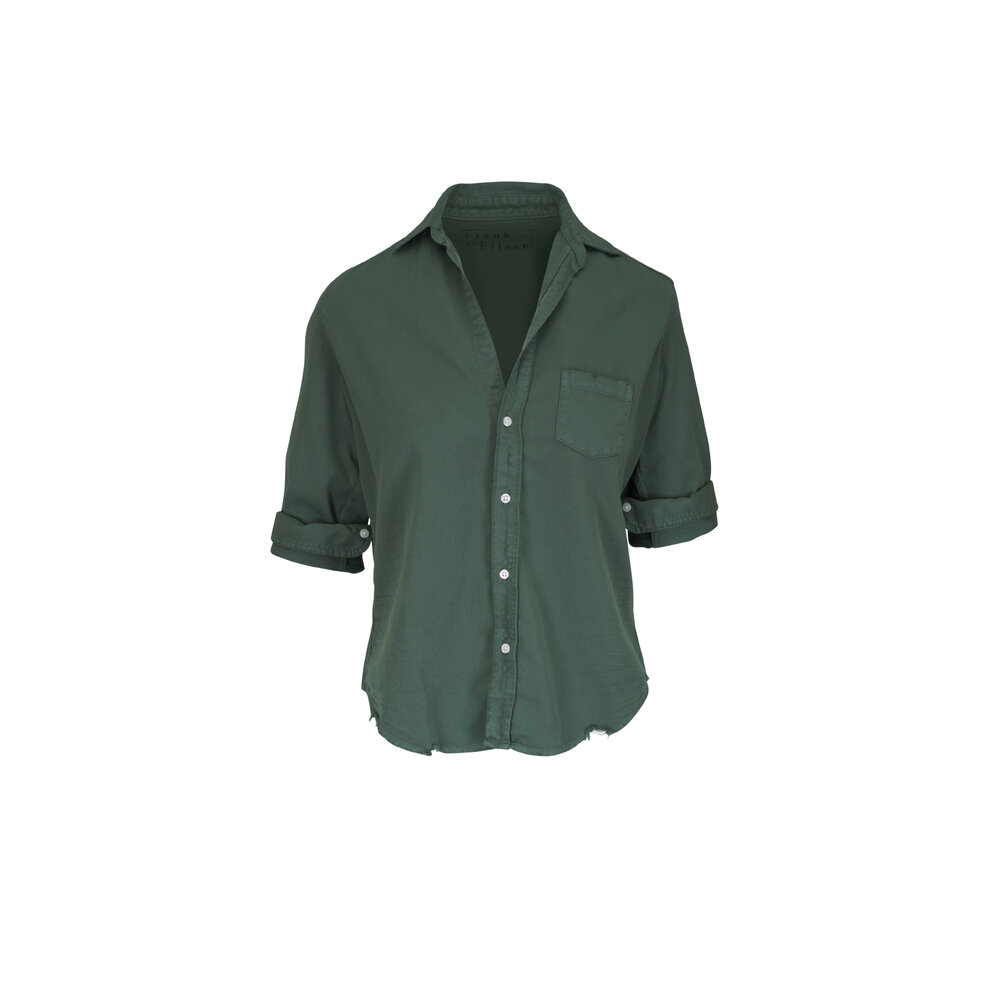 Frank & Eileen - Eileen Moss Green Relaxed Button Up Shirt