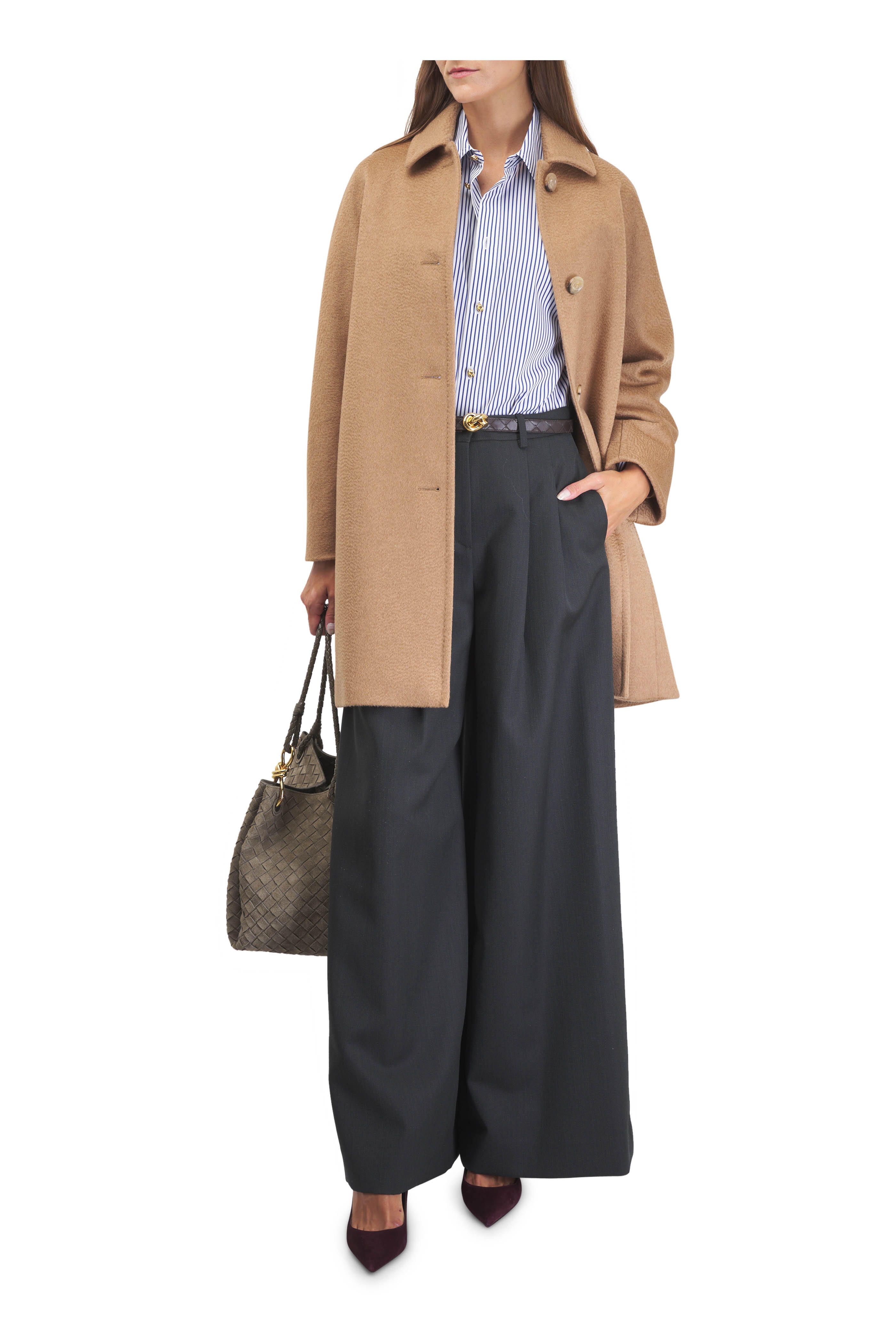 Christian Louboutin - Miss Z Amara Burgundy Suede Pump, 80mm