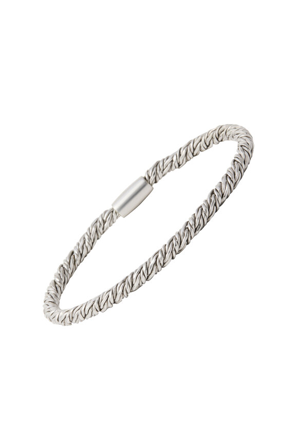 Jan Leslie Sterling Silver Foxtail Twist Bracelet