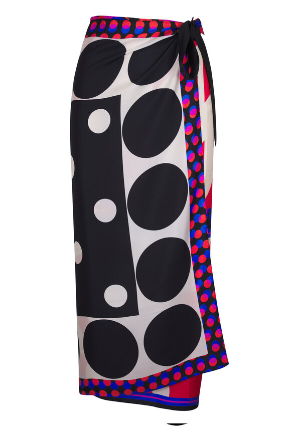 Dries Van Noten - Scarfy Multicolor Wrap Skirt