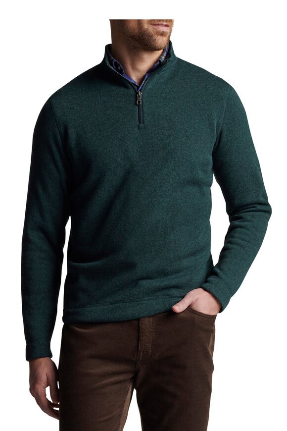 Peter Millar - Crown Balsam Quarter Zip Fleece Pullover