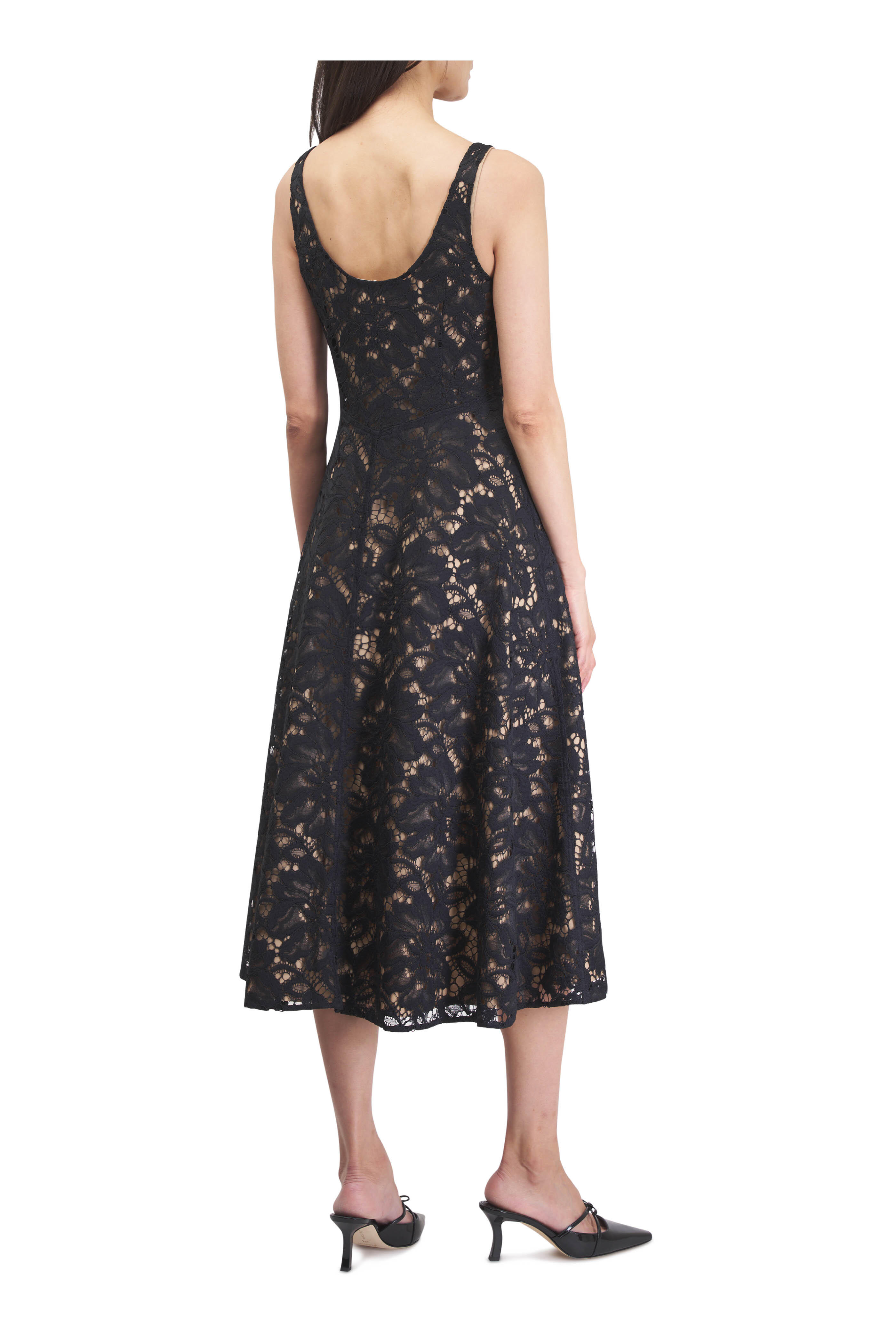 Dorothee Schumacher - Lacy Dream Black Midi Dress