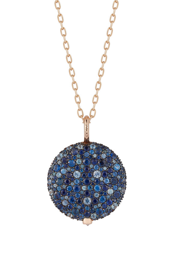 Walters Faith - OC x WF 18K Large Blue Sapphire Pebble Locket