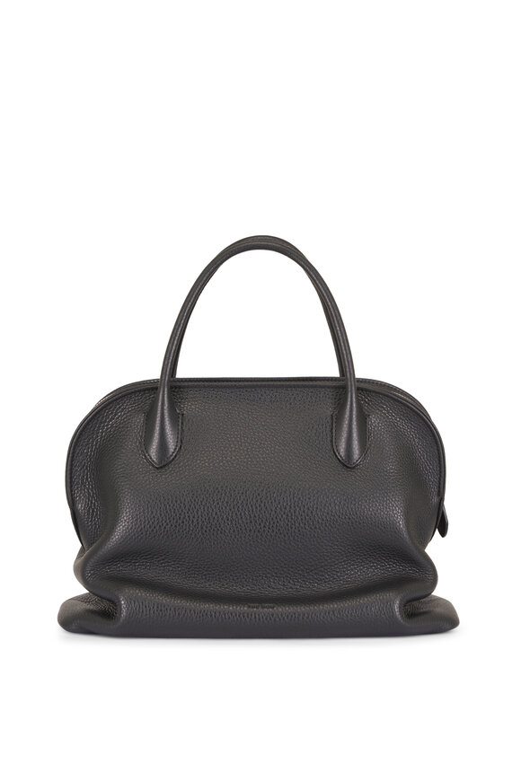 The Row Nano Agnes 12 Black Grain Leather Shoulder Bag - view 1