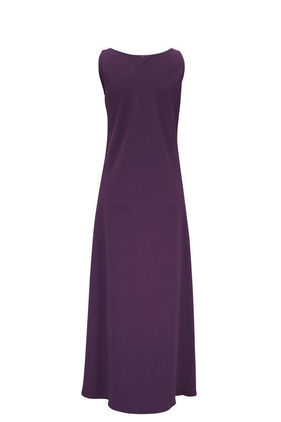 Peter Cohen - Pillar Plum Tricot Crepe Midi Dress