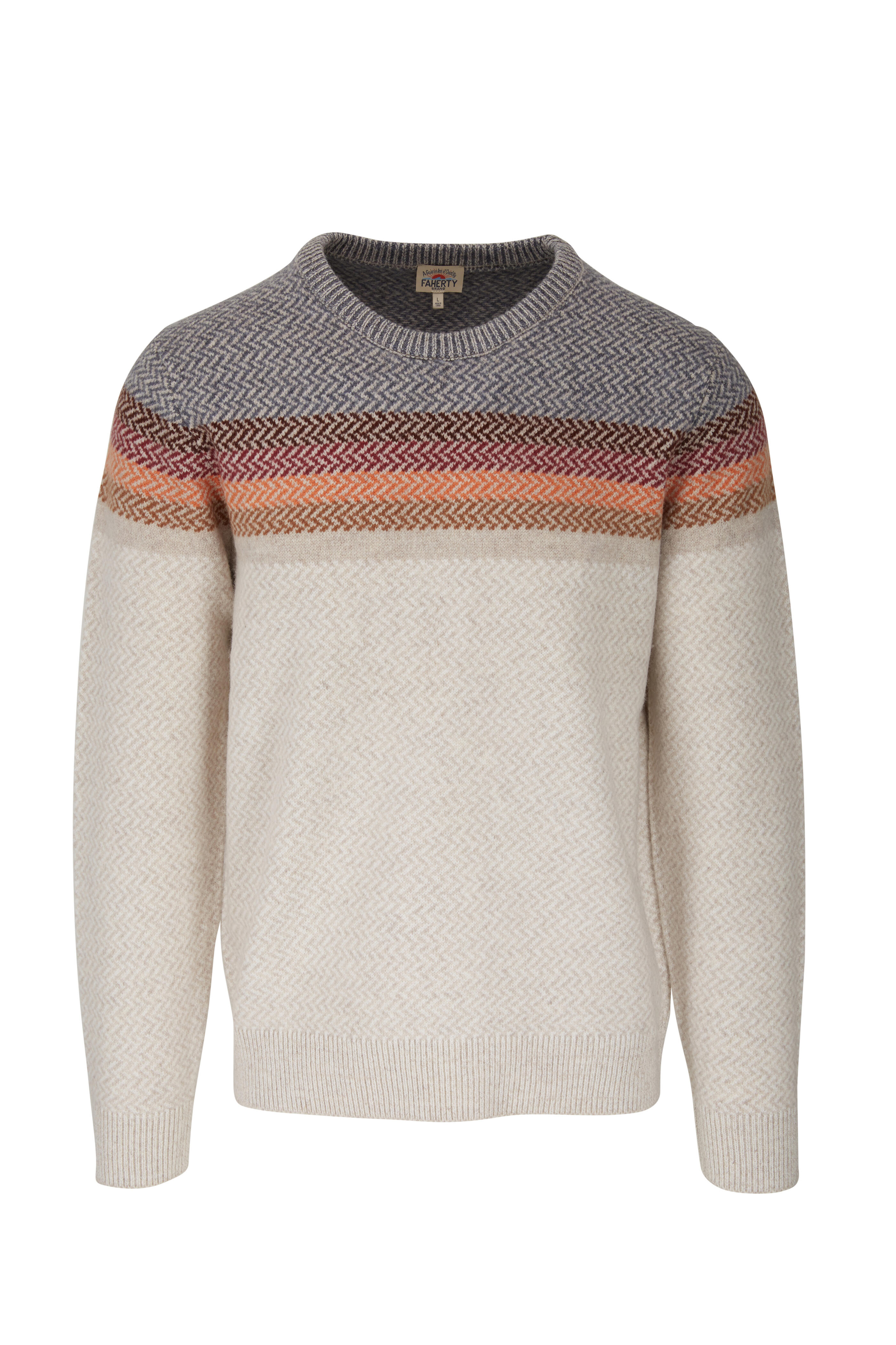 Faherty Brand - Desert Ombre Donegal Wool Crewneck Sweater