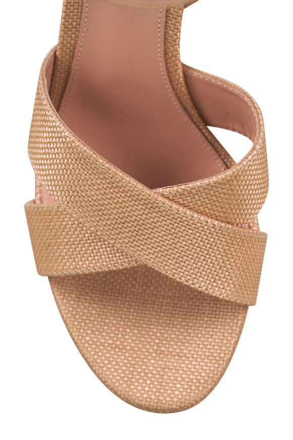 Gianvito Rossi Sabrina Haiti Lino Platform Sandal - view 6