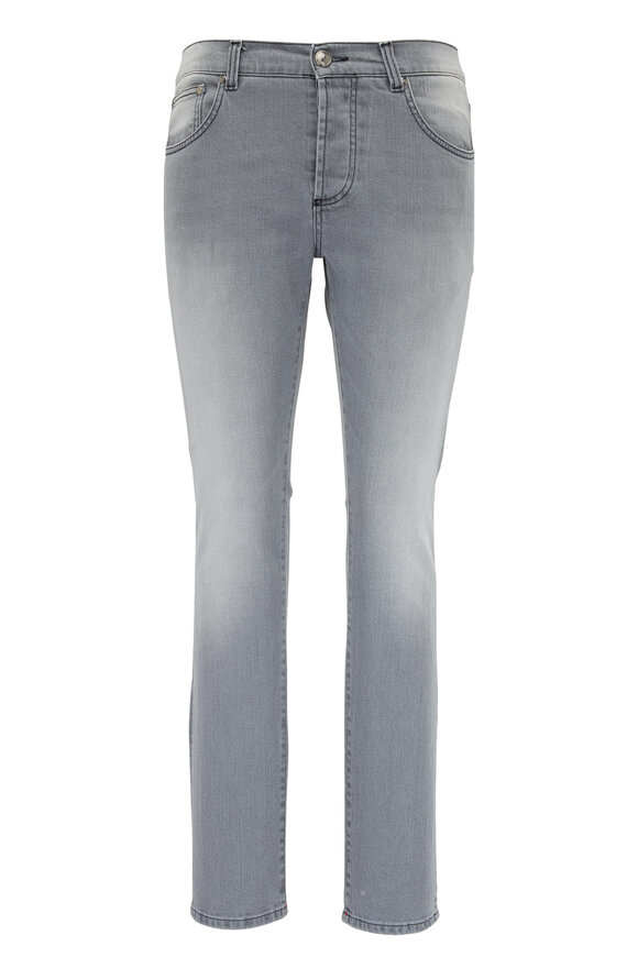 Isaia - Gray Slim Comfort Jean