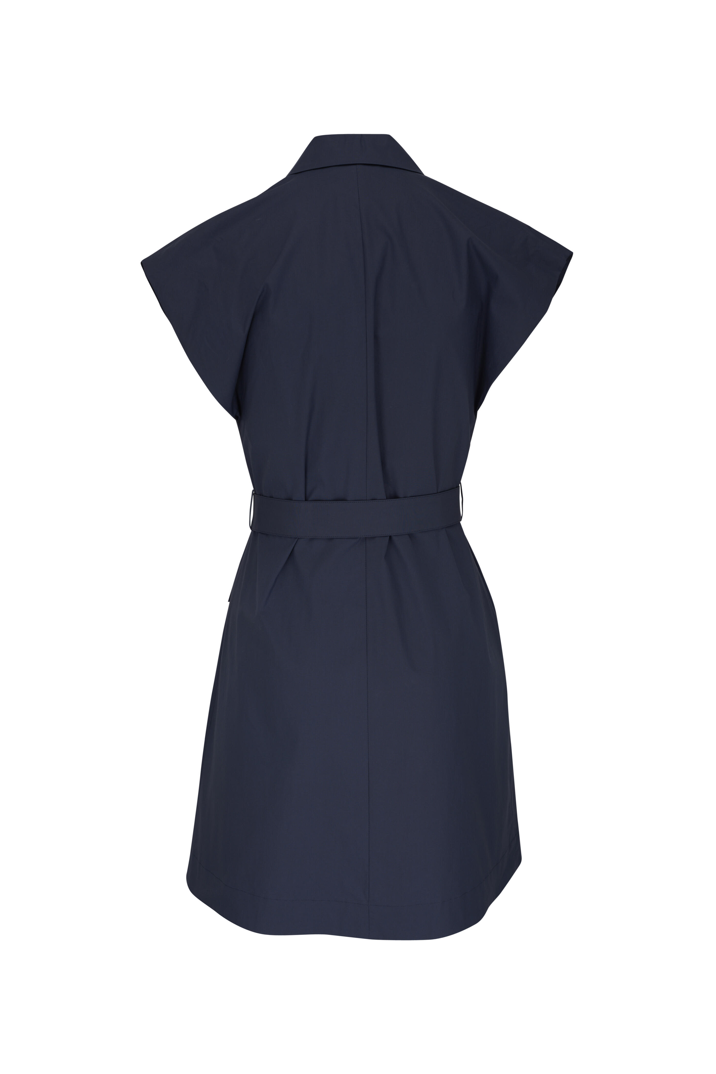Antonelli - Kako Navy Cap Sleeve Belted Mini Dress