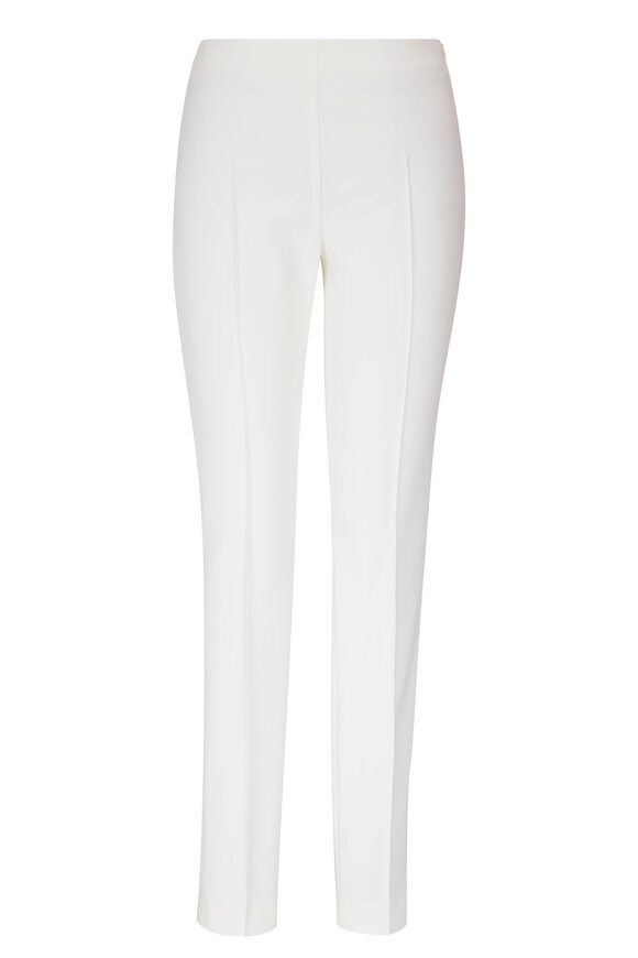 Akris - Melissa White Stretch Cotton Pant