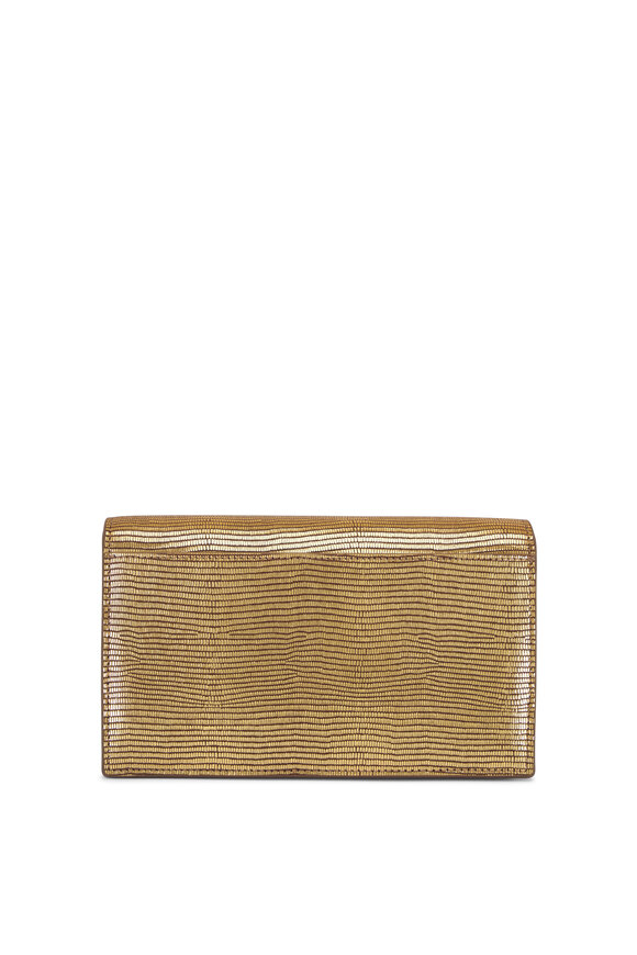 Akris - Anouk Bronze Envelope Chain Clutch