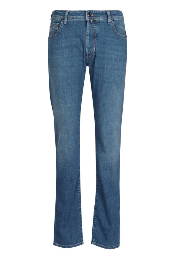 Jacob Cohen  Bard Medium Blue Denim Pant