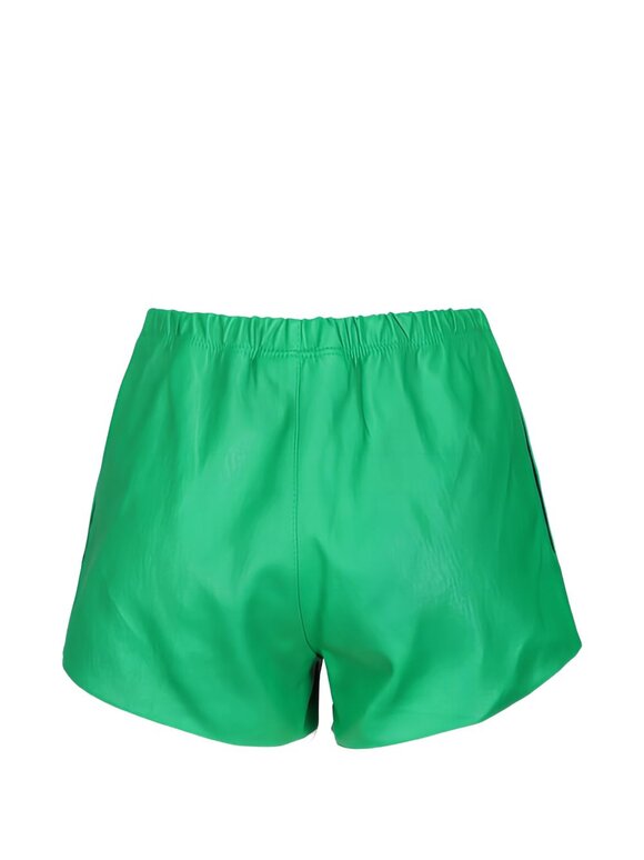 SPRWMN Kelly Green Leather Athletic Shorts - view 3