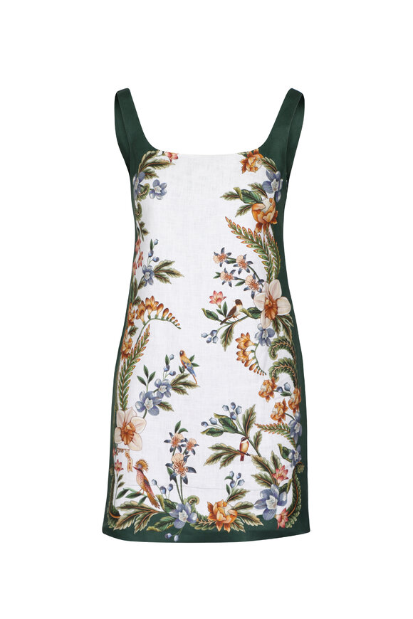 Farm Rio Nature Sand Linen Mini Dress