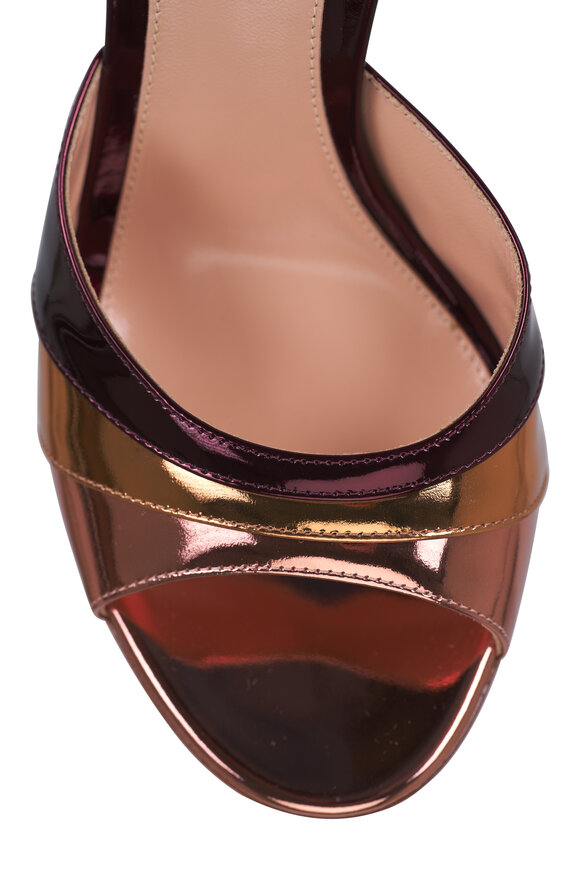 Gianvito Rossi Marea Rosegold & Bonze High Heel Sandal, 95mm - view 5