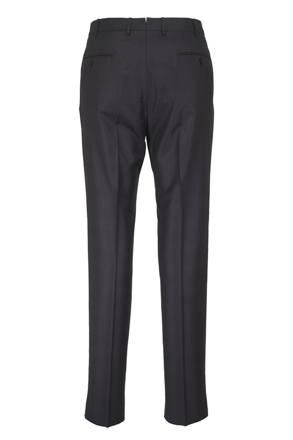 Zegna Trofeo Dark Gray Overcheck Suit - view 5
