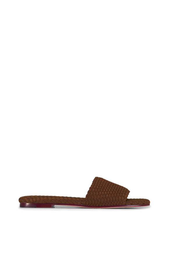 Naghedi St. Barths Teak Handwoven Slide - view 4