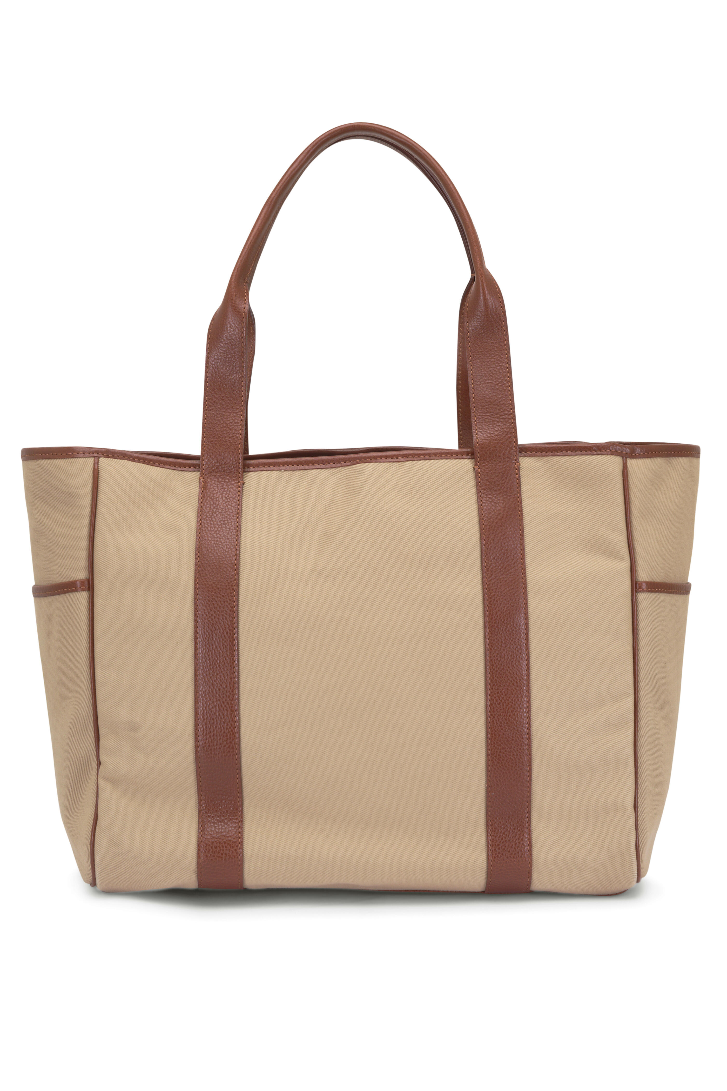 Ghurka - Market Tote No. 294 Khaki Twill & Chestnut Tote