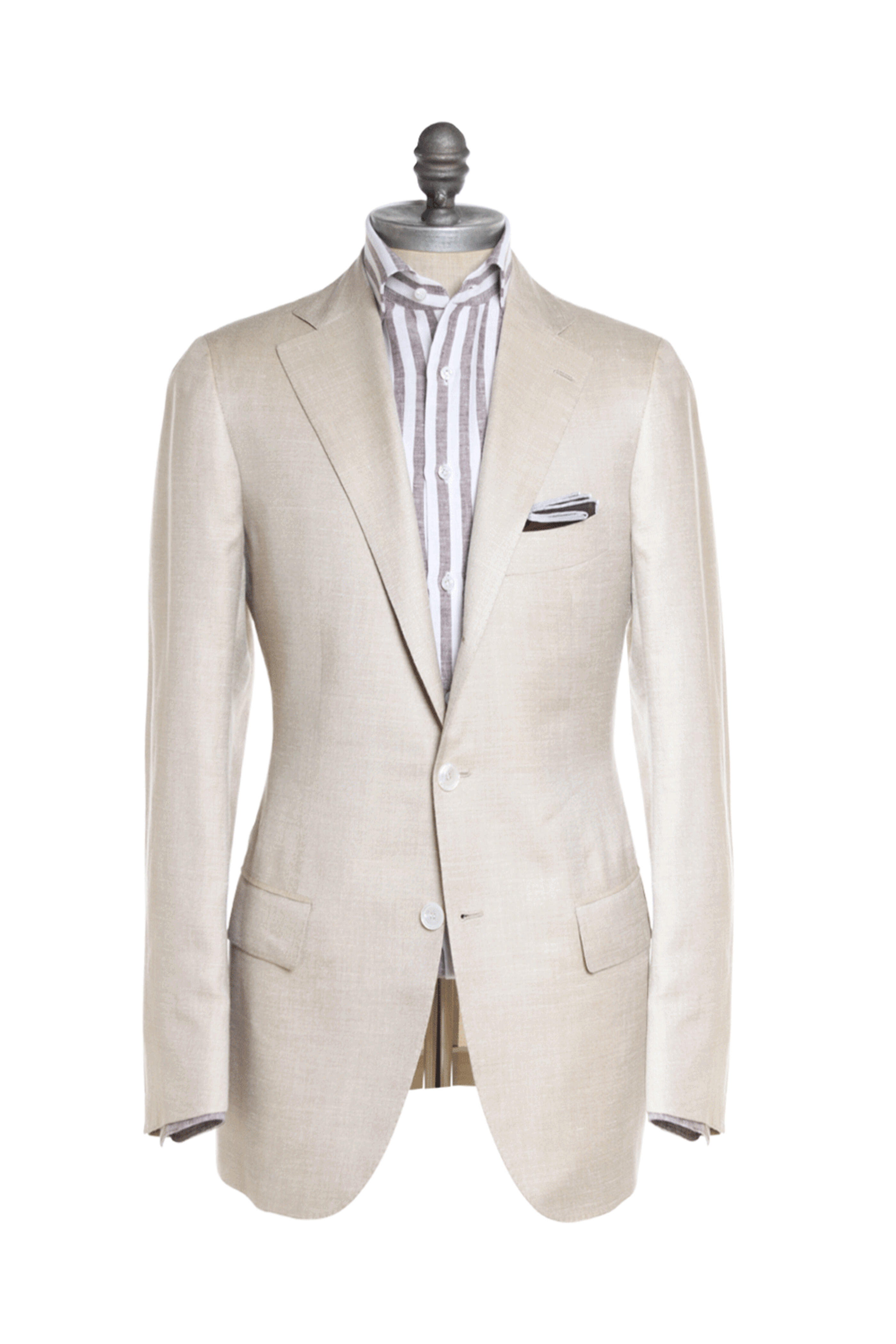 その他 Cesare Attolini Cesare Attolini - Beige Solid Sportcoat | Mitchell Stores