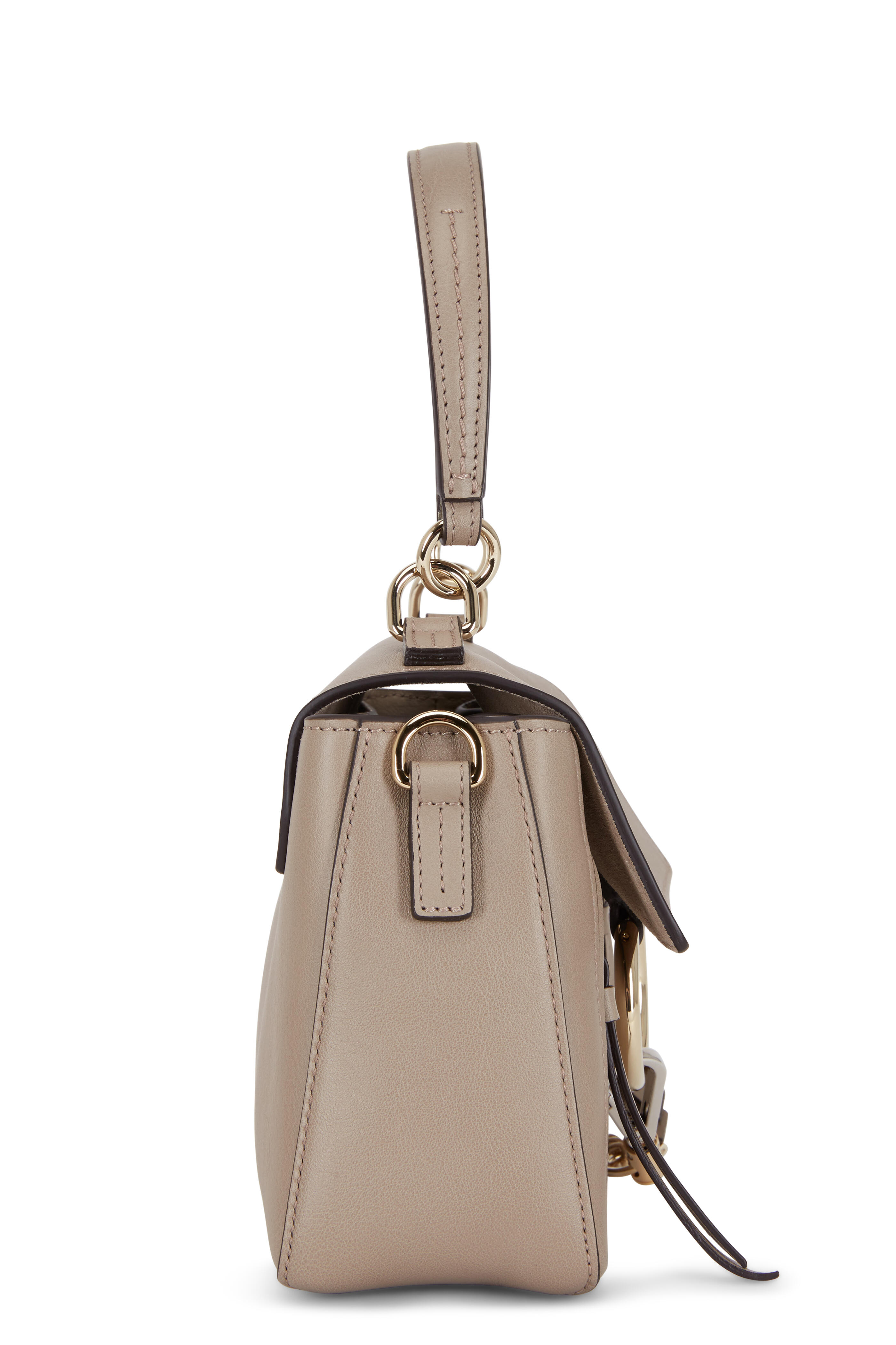 Chloé - Mini Faye Motty Gray Leather Bag