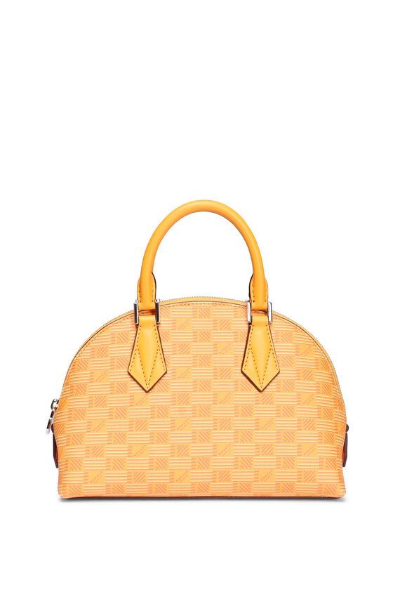 Moreau Paris Small Reina Honey Halfmoon Top Handle Bag