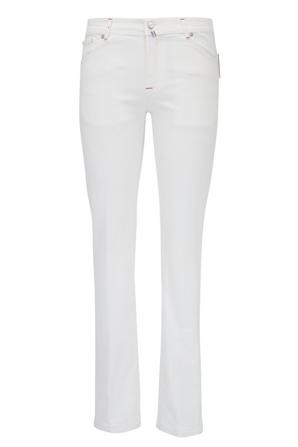 Kiton - White Slim Fit Jean