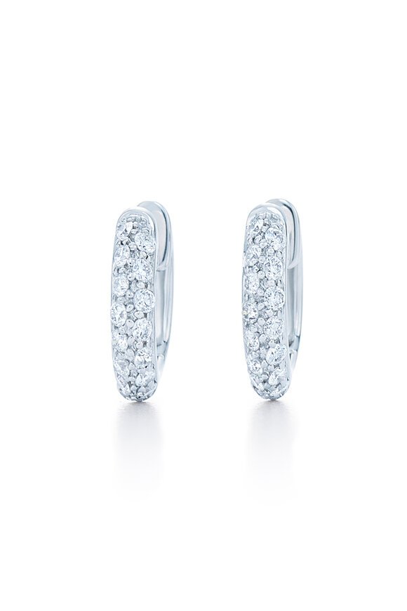 Kwiat - 18K White Gold Diamond Earrings