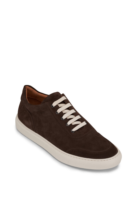 Harrys of London Nimble Dark Brown Suede Sneaker