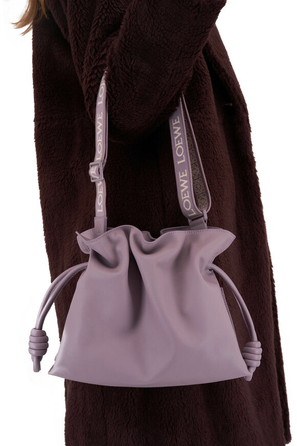 Loewe - Medium Flamenco Pale Aubergine Glaze Clutch