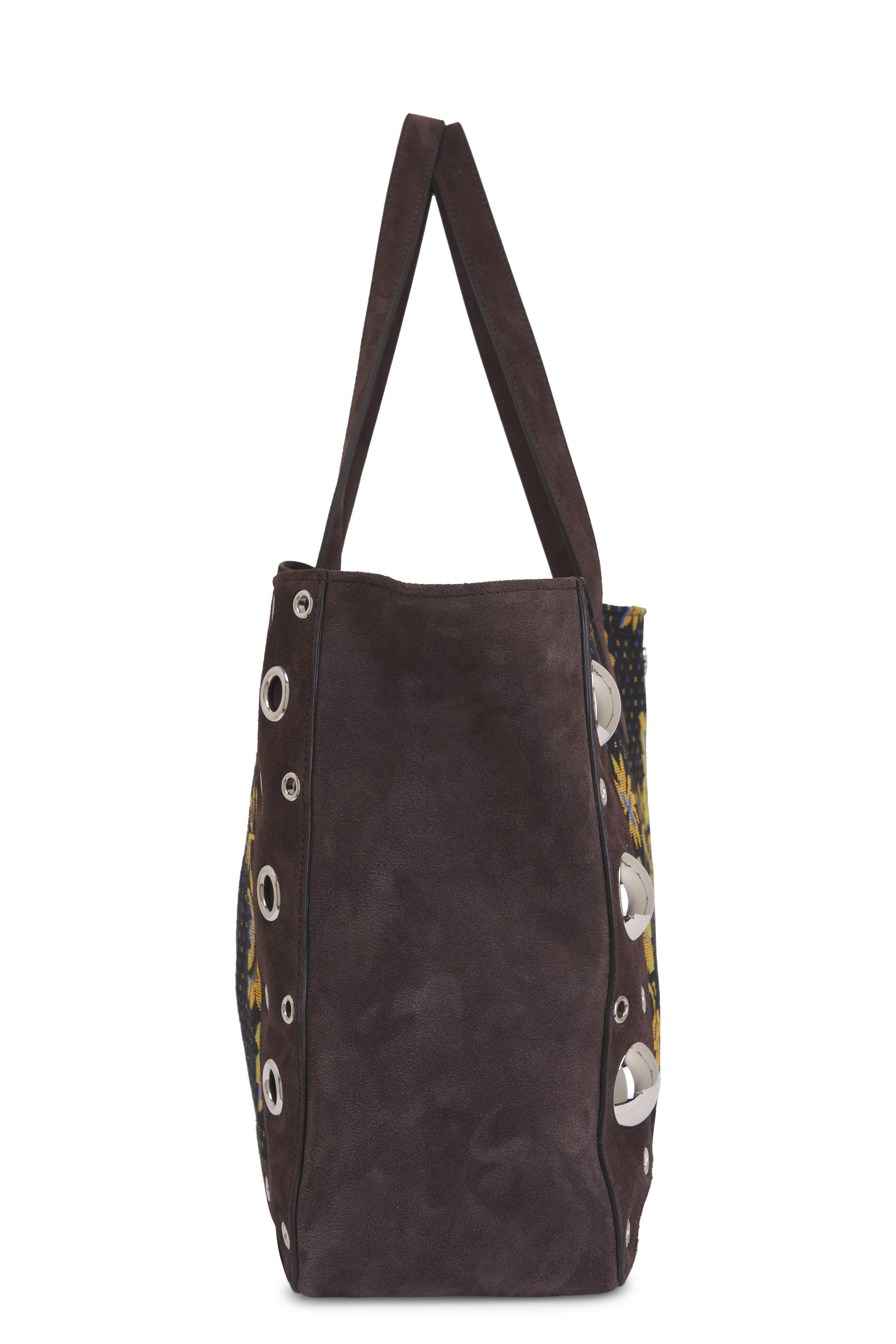 Valentino Garavani - VLogo Plaque Floral Patterned Shopping Tote