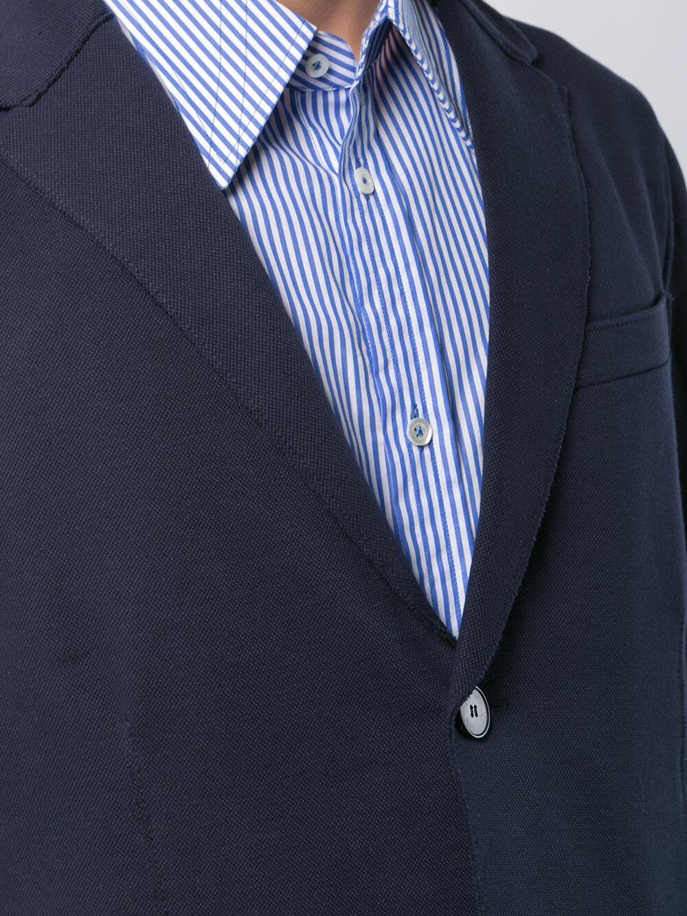 Harris Wharf - Navy Blue Piqué Sportcoat
