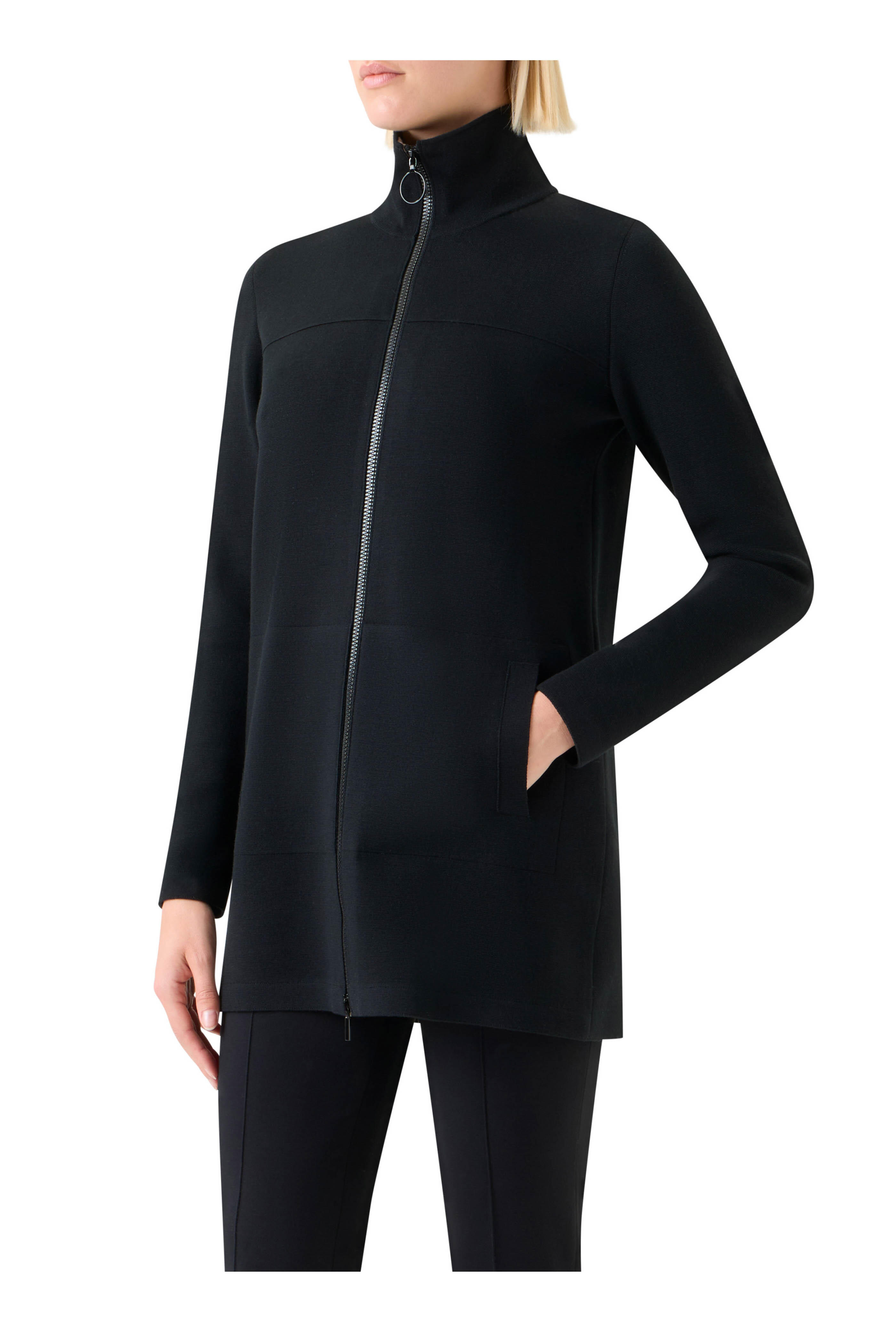 Akris Punto - Black Contrast Trim Cardigan - view 4
