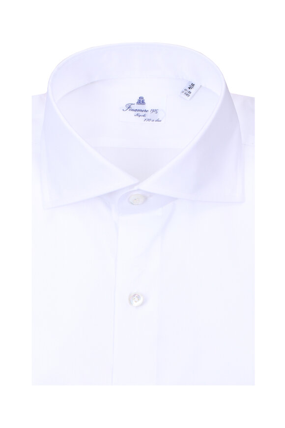 Finamore White Royal Oxford Dress Shirt - view 1
