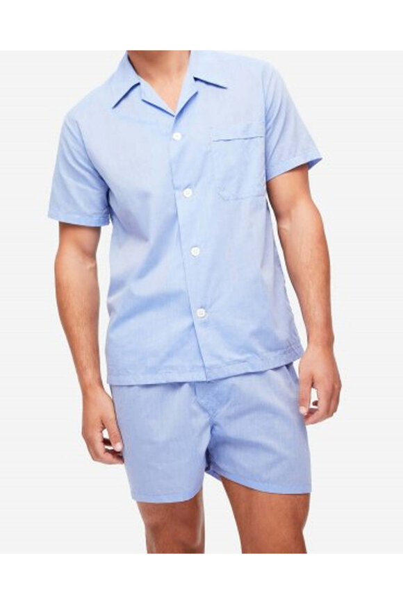 Derek Rose Blue Shorts Pajama Set - view 2