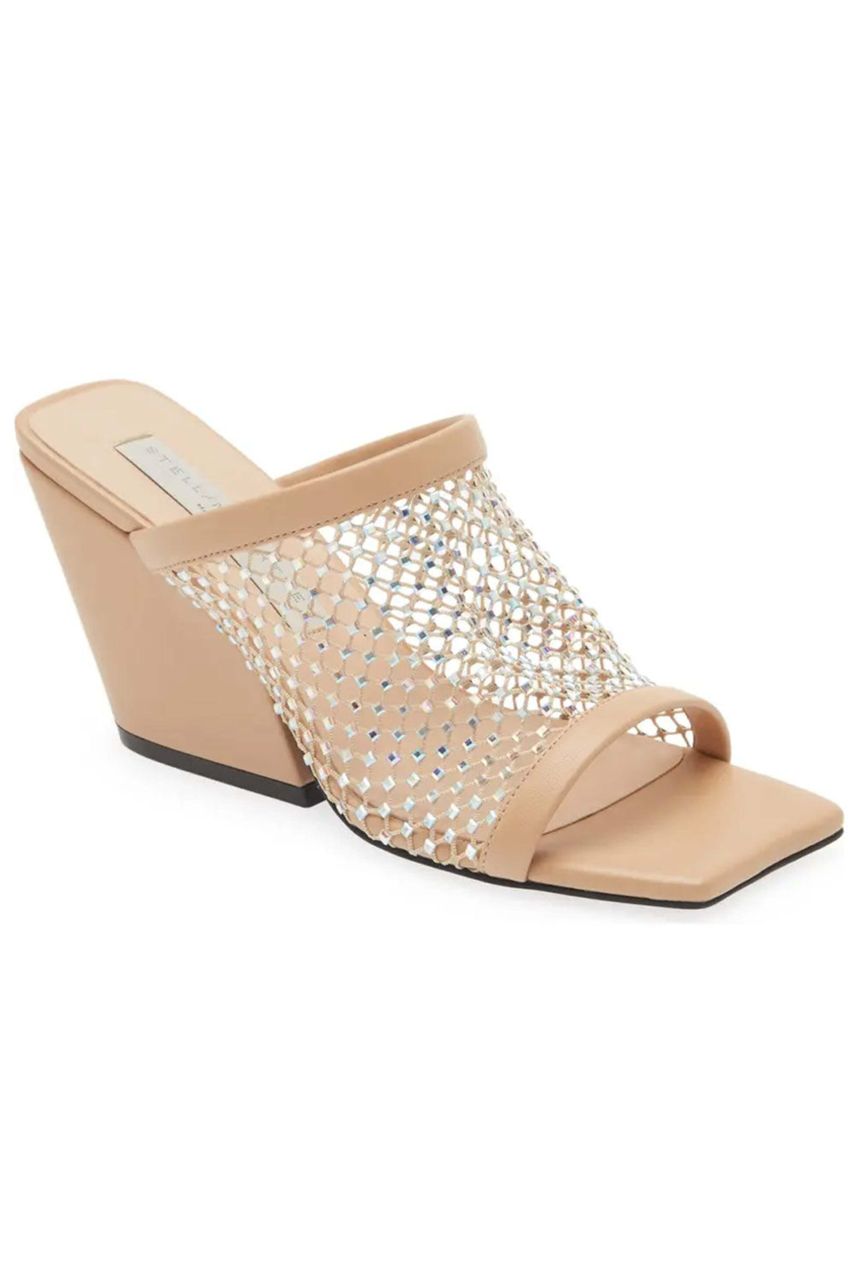 Stella McCartney - Mesh Stretch Sandal in Powder