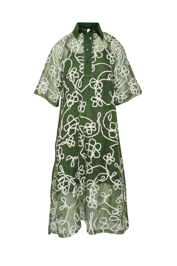 Lovebirds Daisy Olive Green Mini Dress