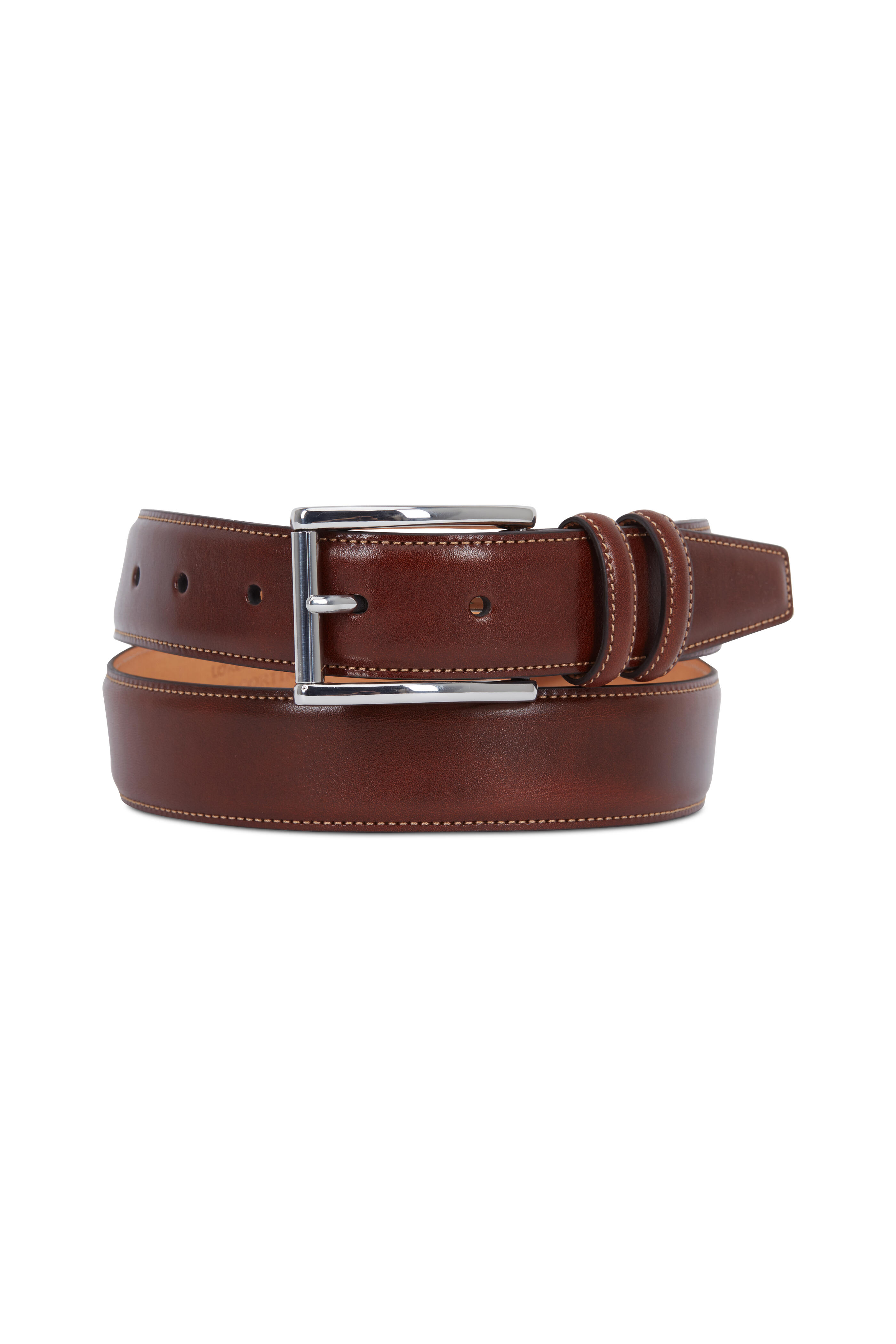 Trafalgar Brown Studded Leather outlets belt. Size 38.