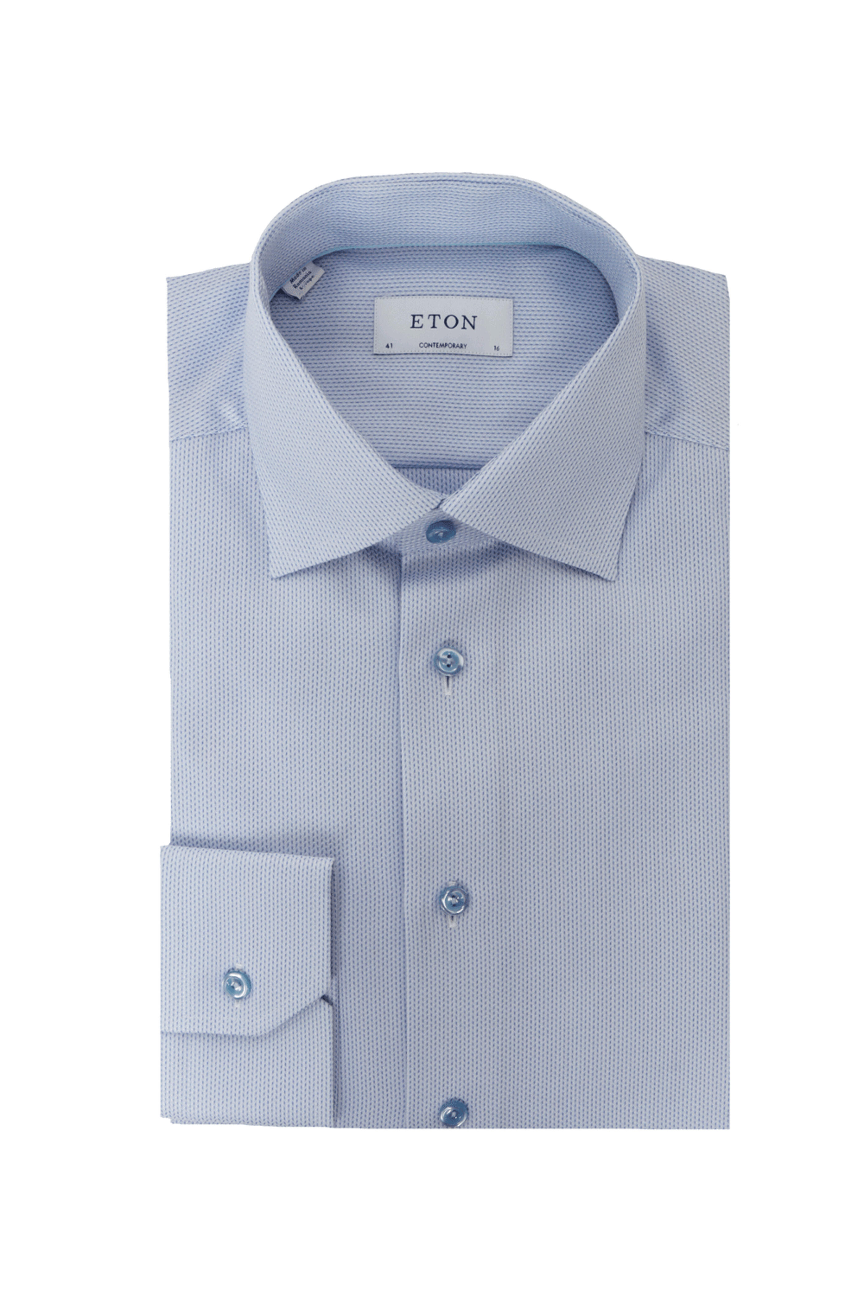Eton - Light Blue Twill Dress Shirt