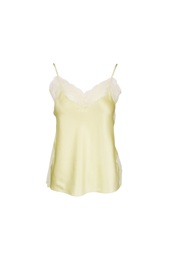 Veronica Beard Johanan Pistachio Stretch Silk Cami