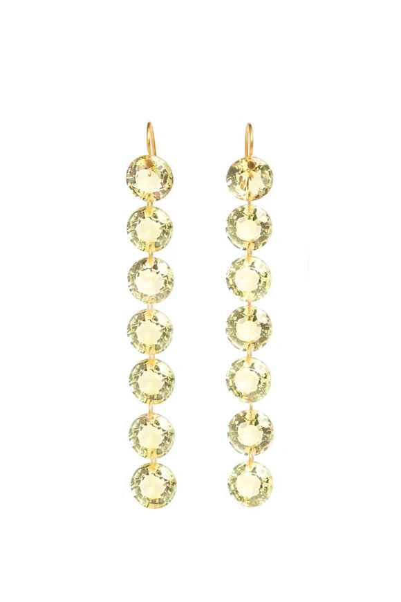 Marie-Hélène De Taillac Rivieres Quartz Champagne Earrings