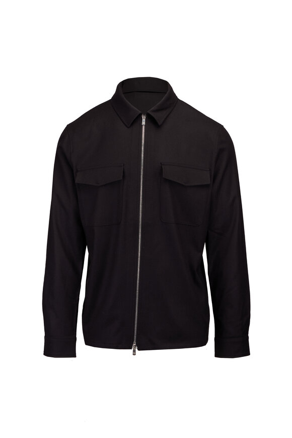 Marco Pescarolo Urus Black Cashmere Full Zip Jacket - view 1
