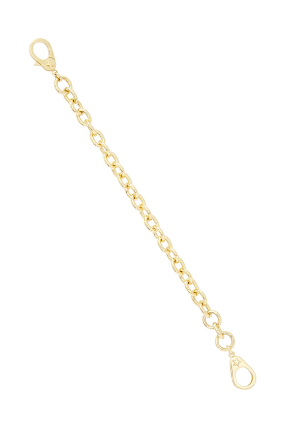 Foundrae 18k Yellow Gold Mixed Link Sister Hook Bracelet