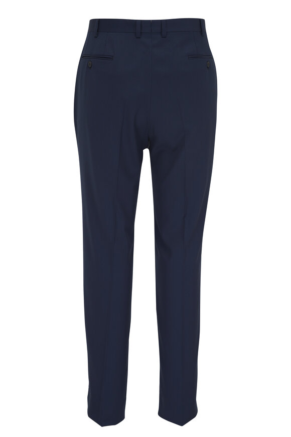 Brioni -  Ventiquattro Navy Blue Wool Pant