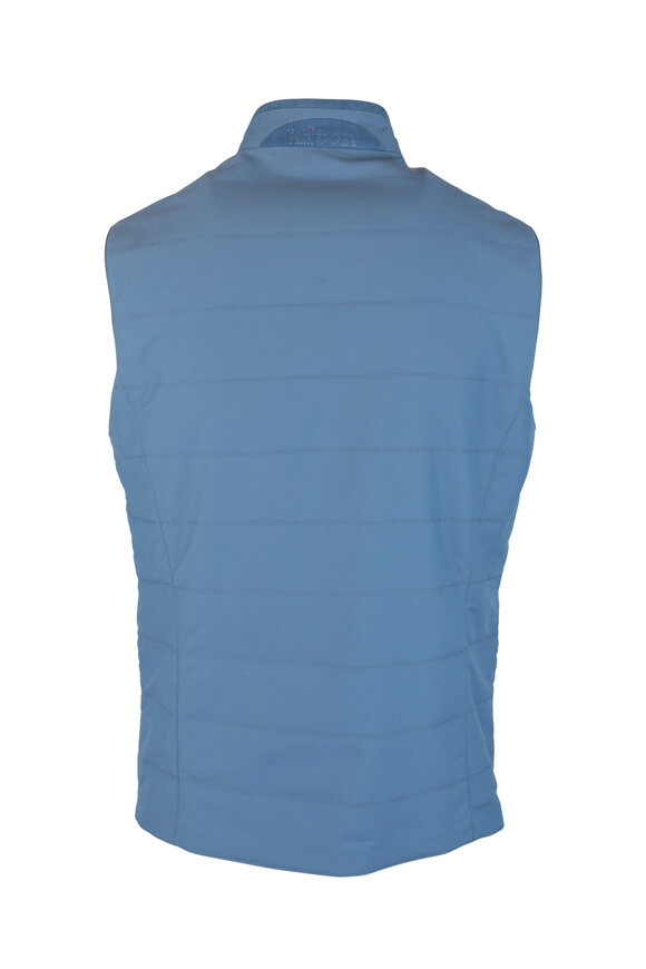 Kiton - Blue & Gray Reversible Wool Blend Vest 