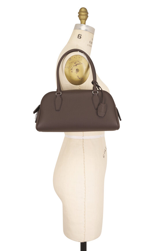The Row Small E/W India Deep Brown Shoulder Bag - view 5