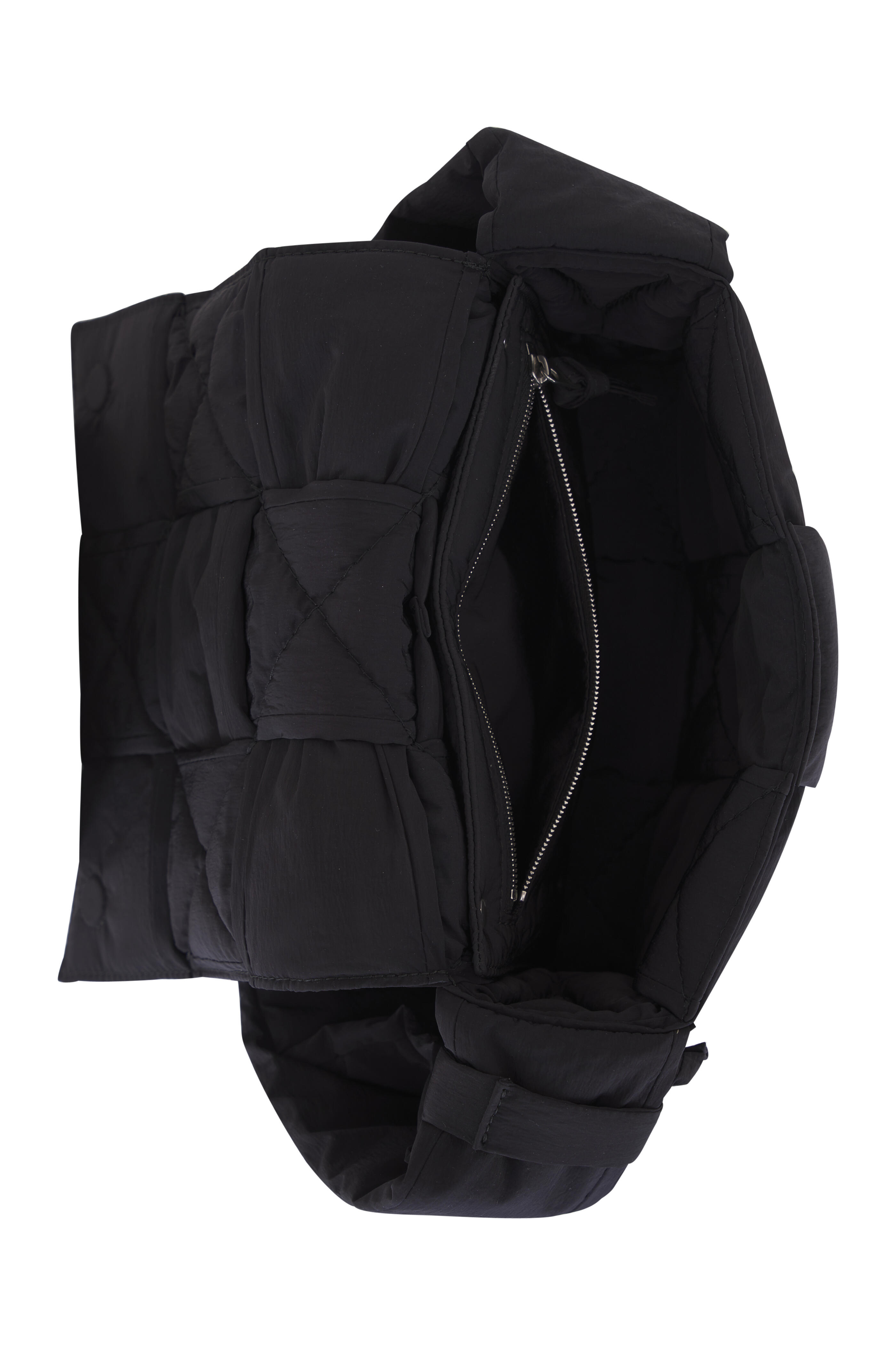 Bottega Veneta - Small Padded Tech Cassette Black Crossbody Bag