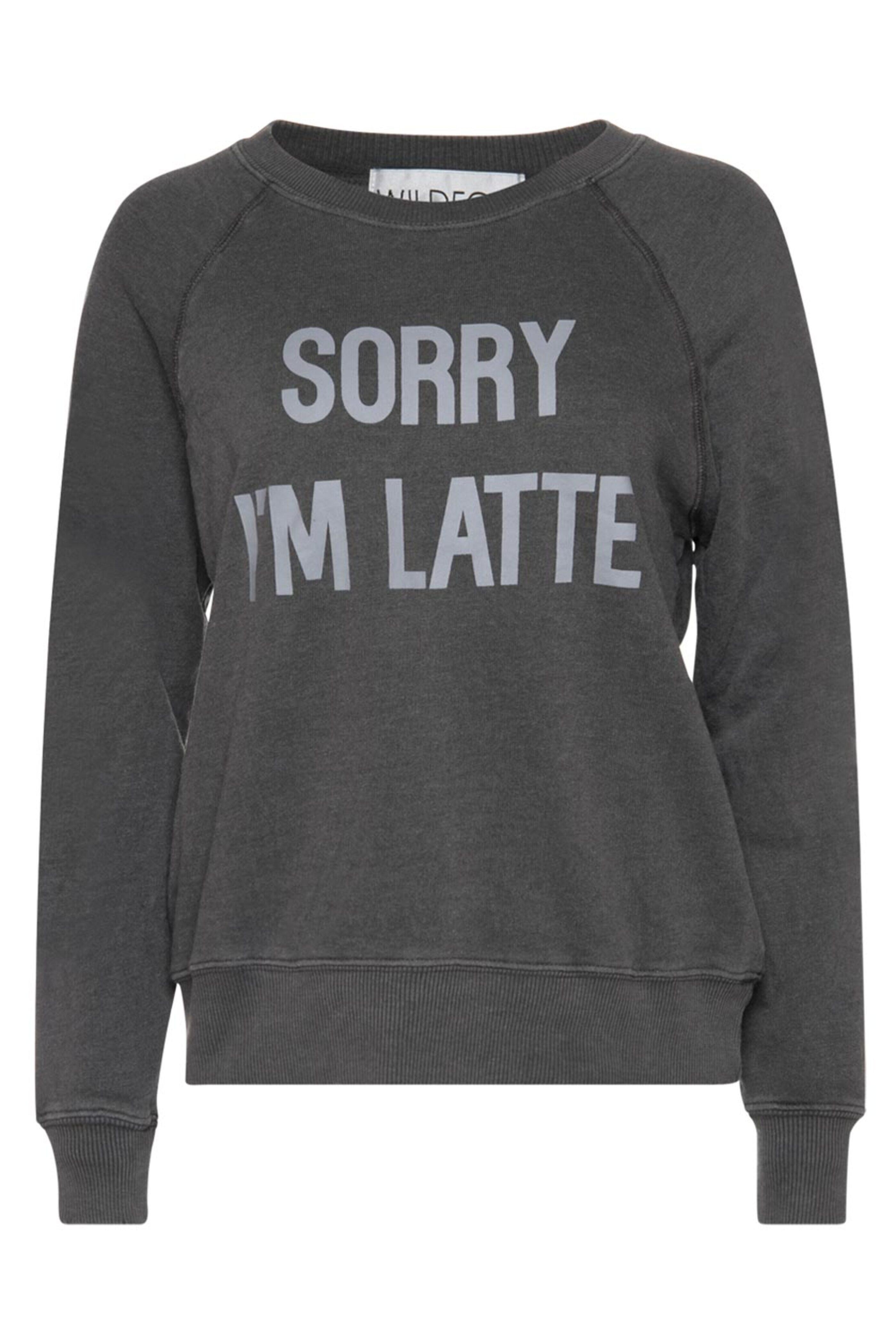 Wildfox - Black Sorry Im Late Sommers Sweatshirt