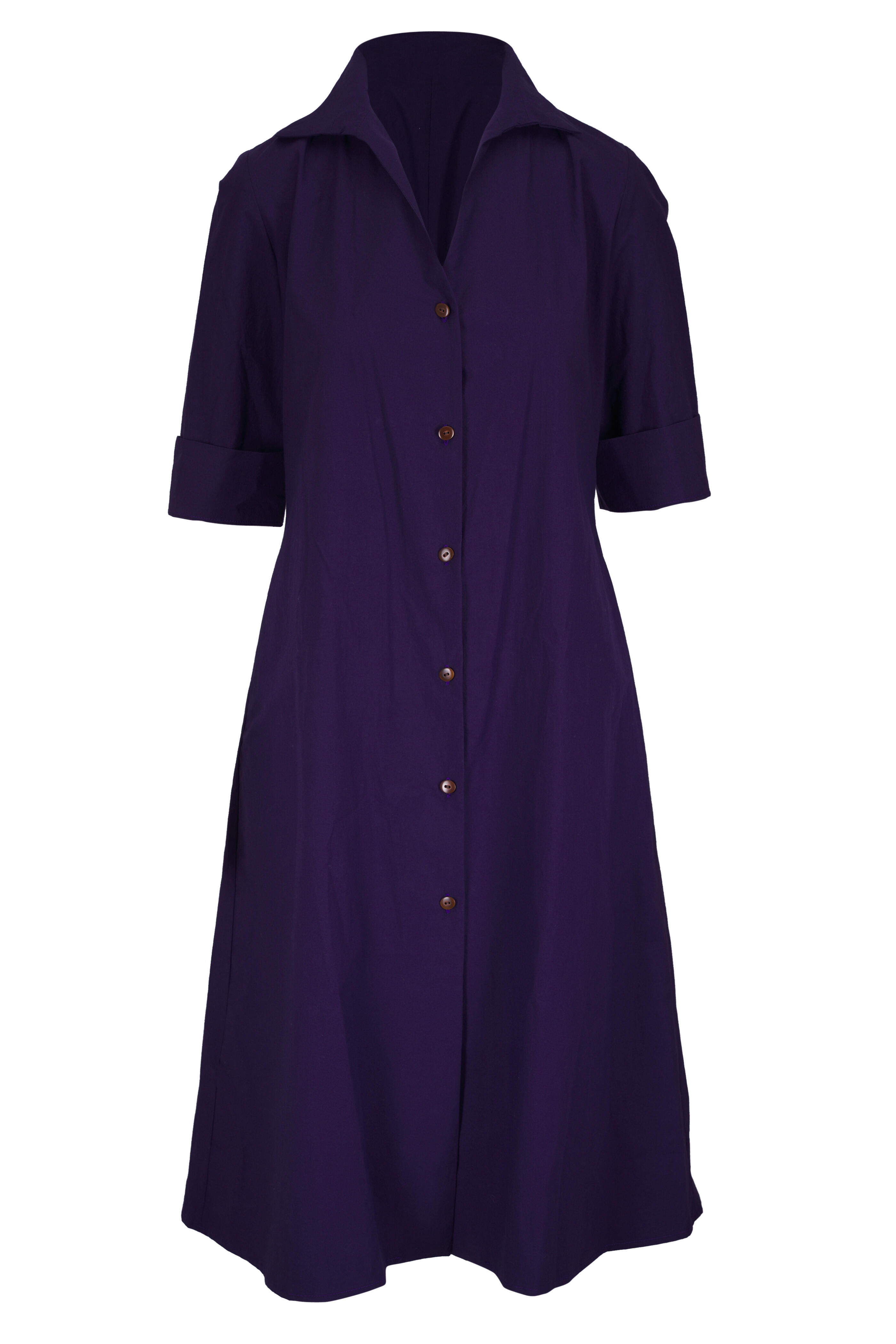 Peter Cohen - Erin Purple Cotton Dress - view 1