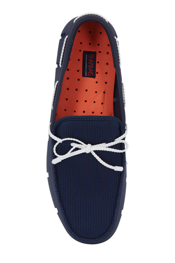 Swims - Navy Mesh & Rubber Braided-Tie Driver